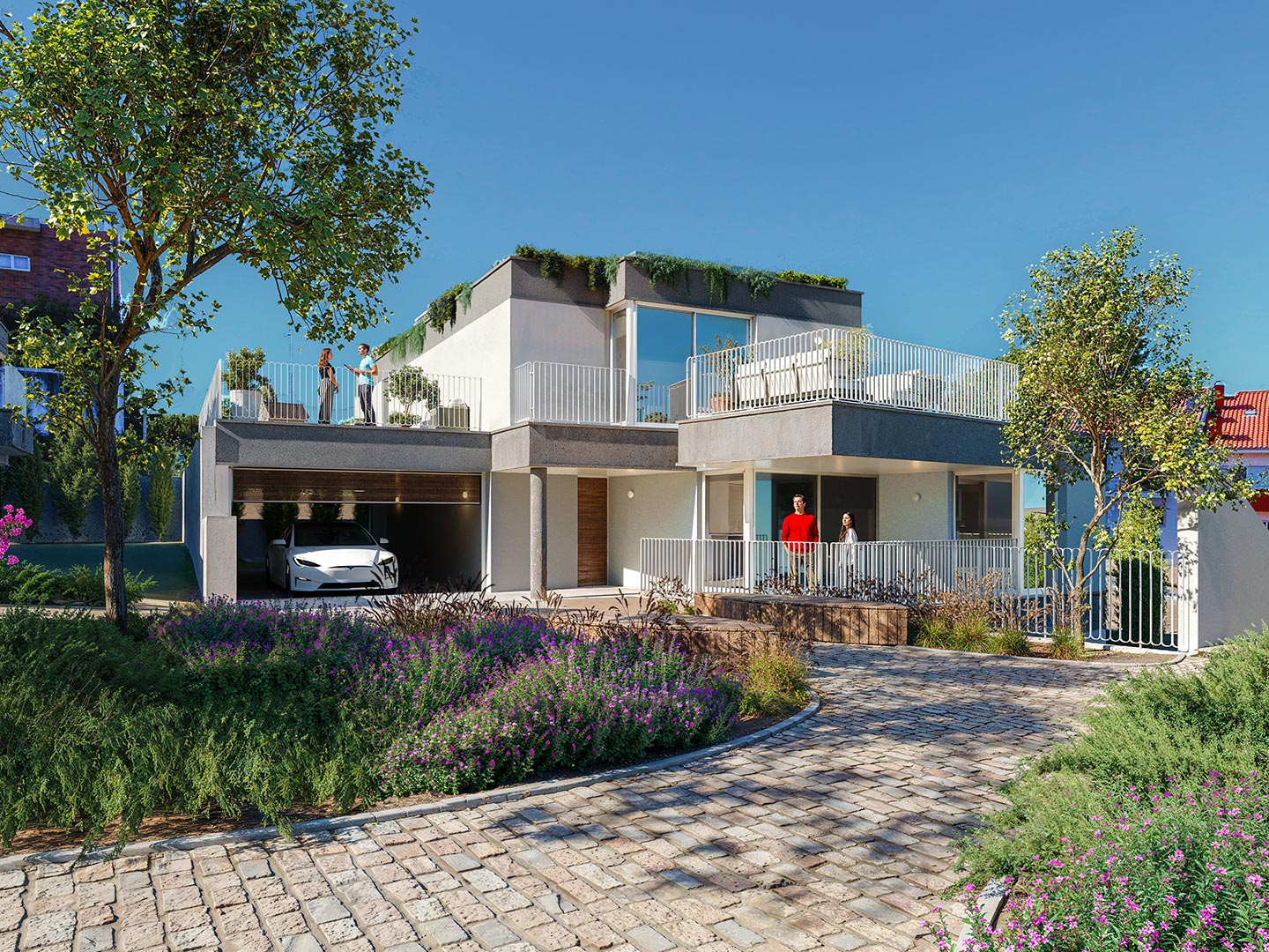 Render realista do tipo de moradia Isoladas do Splendouro Village